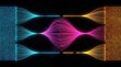 © Dollar - Abstract data flow connecting binary code streams with glowing neon lines on a dark background. Perfect for representing big data processing and artificial intelligence.
