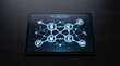 © Jie - Tablet displaying global financial network diagram with currency symbols connected by lines, digital finance concept, international money transfer and cryptocurrency blockchain