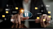 © InfiniteFlow - This image illustrates cloud data management with graphics representing file upload and synchronization, emphasizing modern technology and secure connections. Gantry