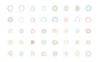 © kornkun - set of firework icons, new year festival decorative