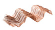 © Татьяна Петрова - Copper mesh fabric with wavy pattern on a transparent background