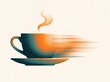 © YvesMarie - Coffee cup in teal and orange gradient map with grainy speed smudge