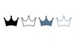 © Mudassir - Crown icon set. crown vector icon.
