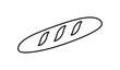 © Asif - Minimal French Baton Bread Logo Symbol Thin Line Vector