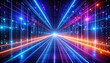 © Budi - Abstract big data visualization displaying colorful light data streams, binary code stream matrix, analytics processing speed, machine learning artificial intelligence technology network background