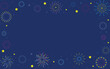 © kornkun - set of firework frame, greeting card, template