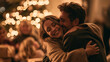 © BlackBridge Media - Happy Couple Embracing Warmly Near Christmas Tree at Home