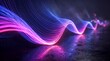 © BlackBridge Media - Abstract Glowing Fiber Optic Wave of Digital Data