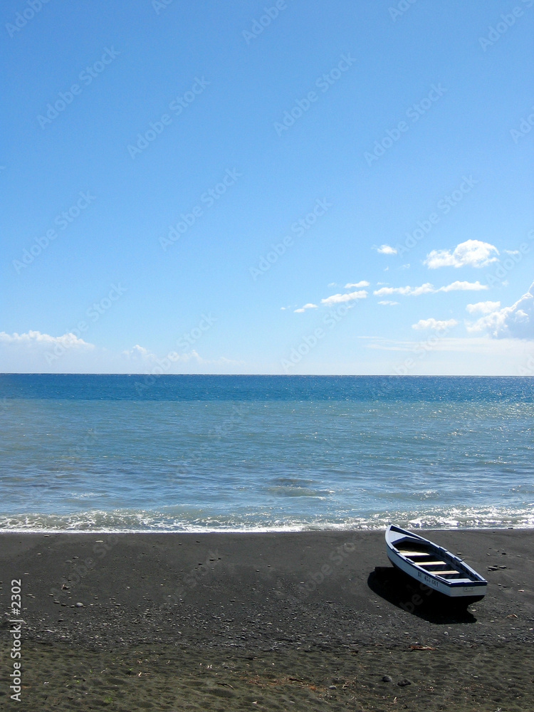 Obraz premium Barque sur plage