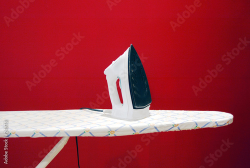 iron and ironing board