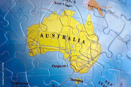world 3d puzzle  australia