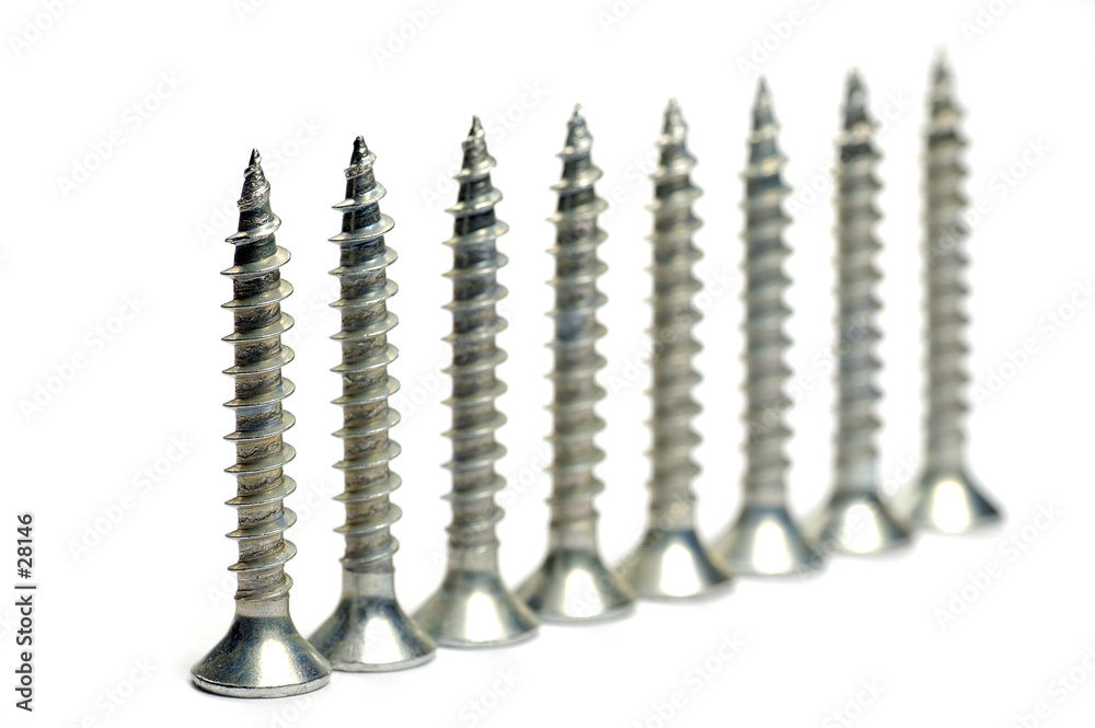 row of screws row of screws