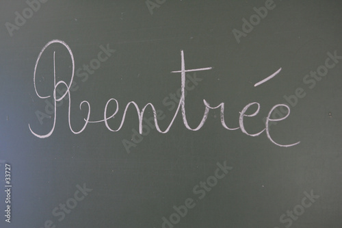 la rentrée des classes