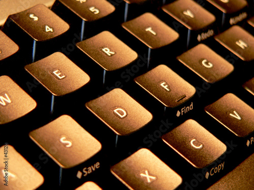 close up of a computer keyboard