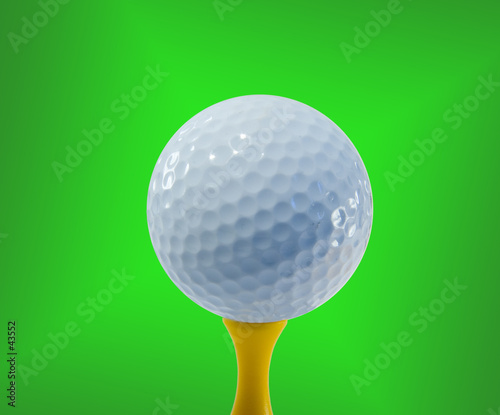 golf ball ready for hitting