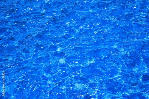 clear, blue water