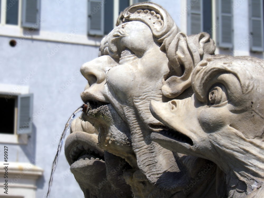 tritons d'une fontaine de la piazza navona tritons d'une fontaine de la piazza navona