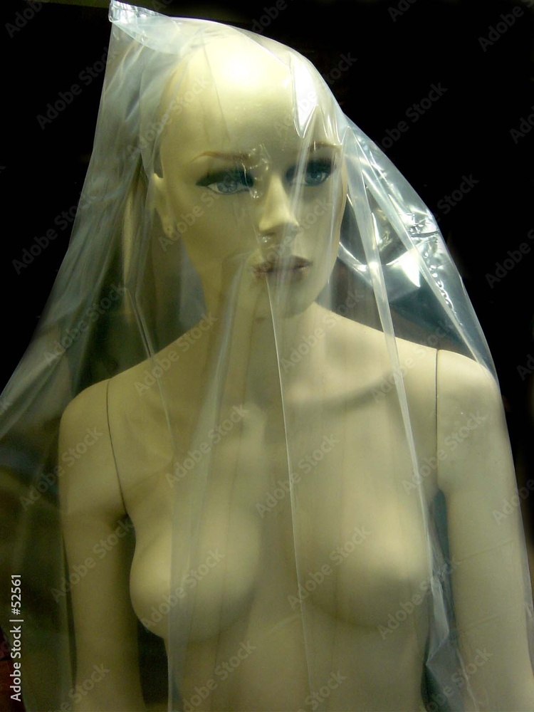 mannequin nu sous plastique Stock Photo | Adobe Stock