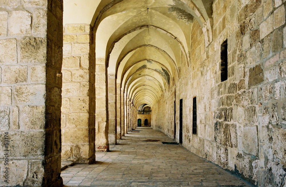 arcade in jerusalem city
