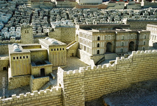 model of jerusalem city, details