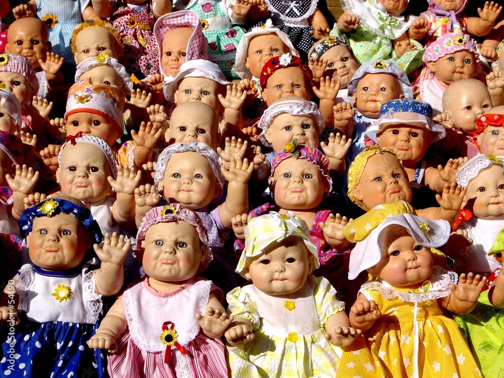 poupées sur marché mexicain
