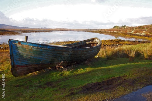 beached boat