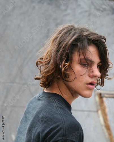 handsome skateboarder