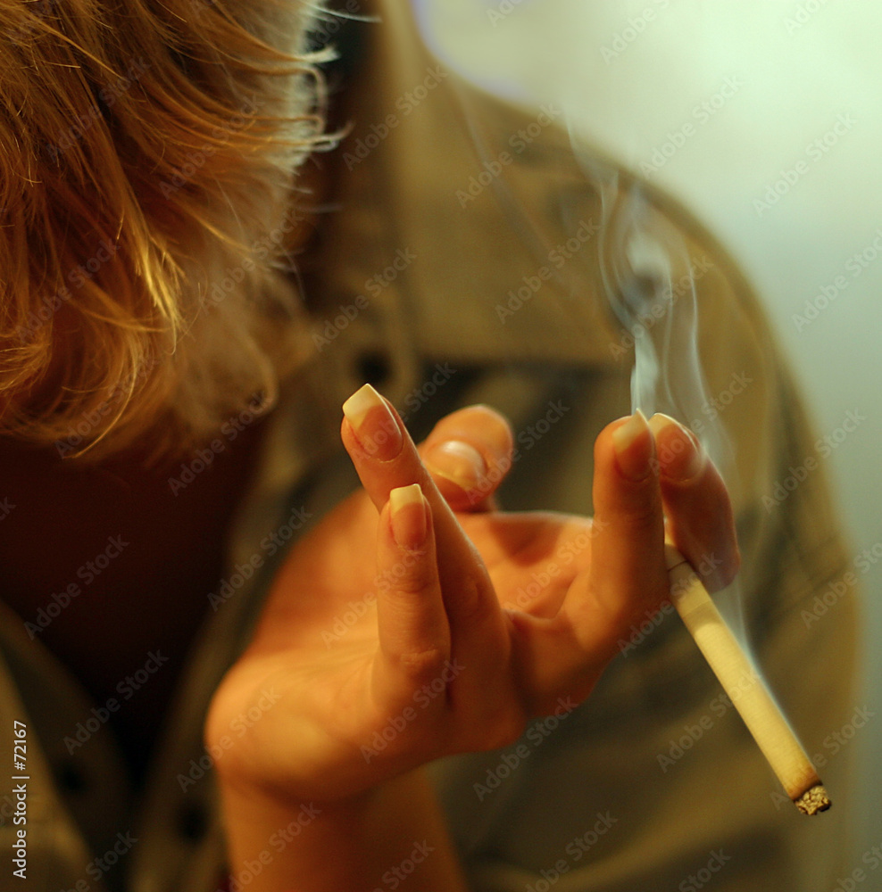 Fotografie smoking woman