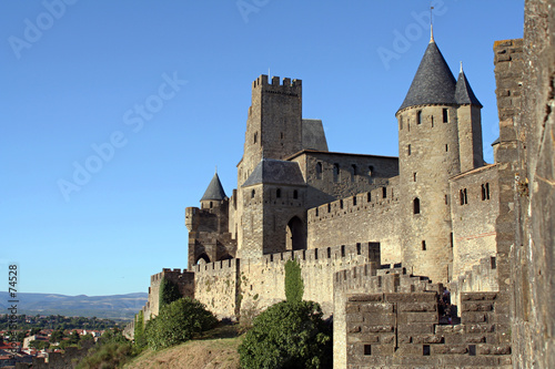 view at carcassonne castle and surroundings