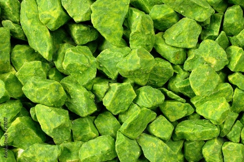 green stones