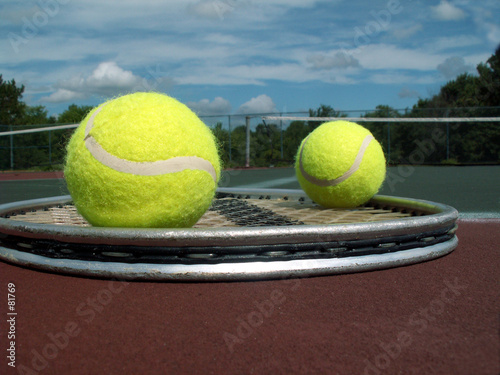 tennis balls and racket © Christy Thompson