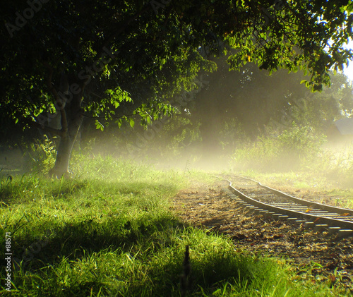 dusty train tracks