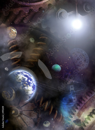 universe engine. fantastic illustration