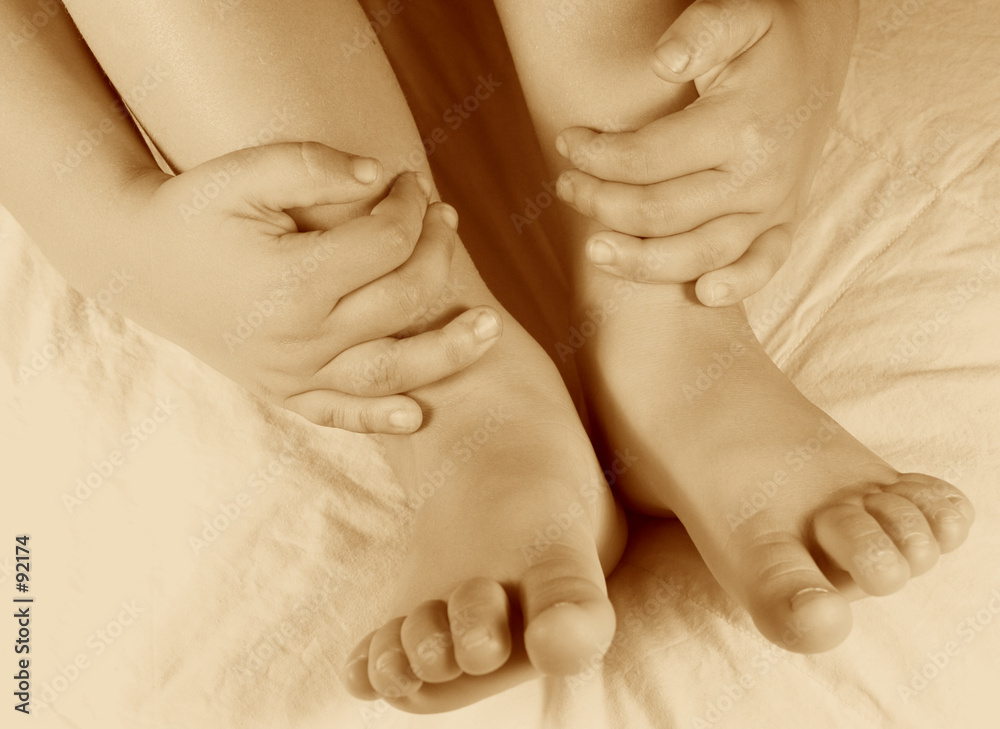 Photography hands and feet