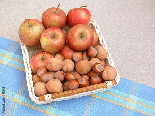 apples and walnuts