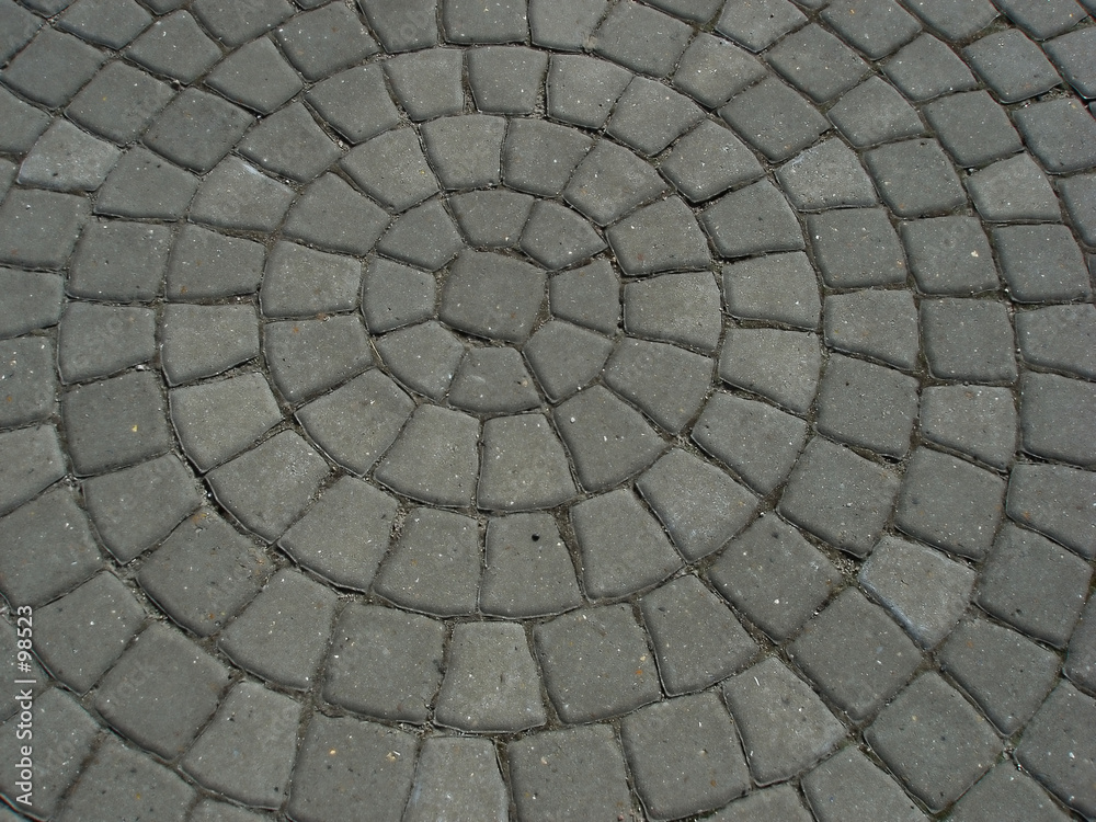 round pattern on pavement round pattern on pavement