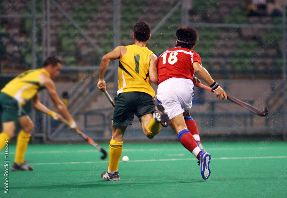 hockey player in action