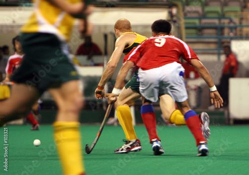 hockey player in action