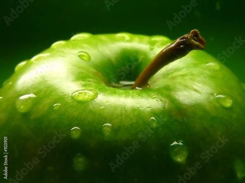 Fotobehang green apple