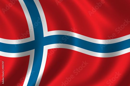 Fototapet flag of norway