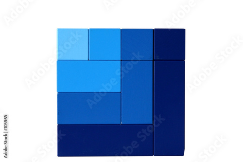 cube in blue photo