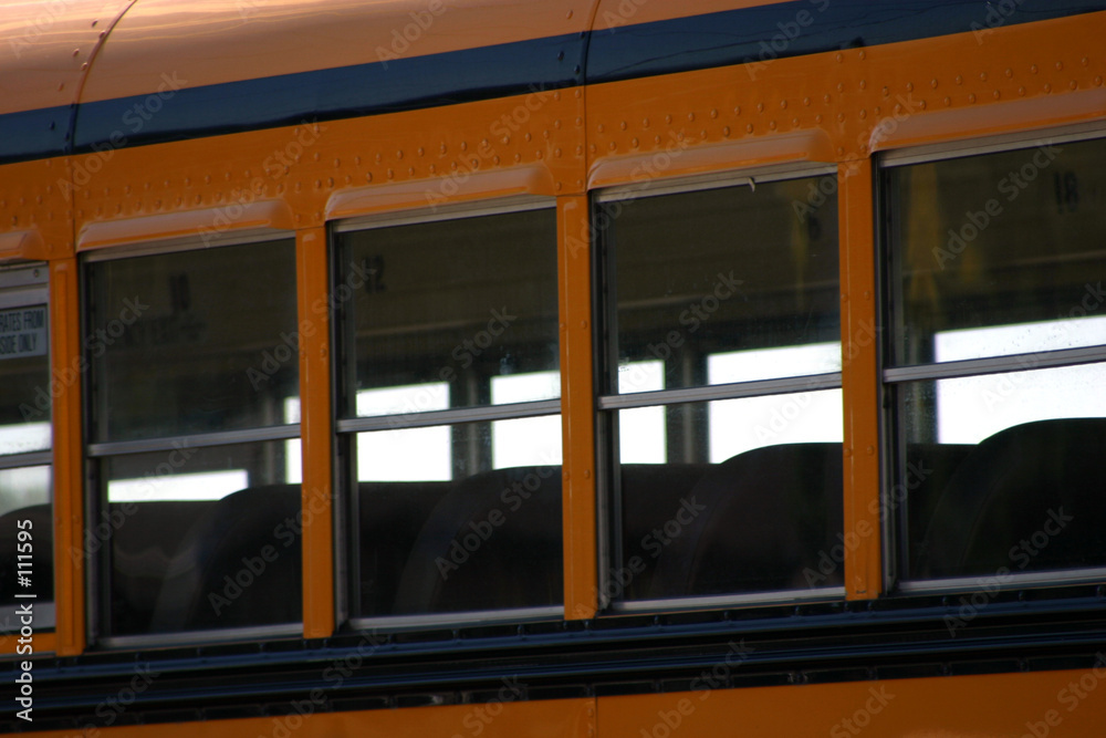 school bus windows