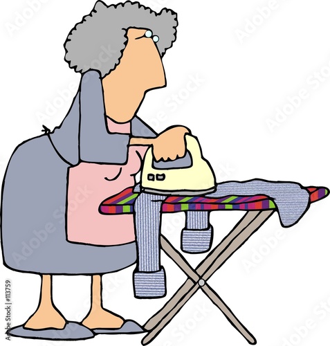 doing the ironing