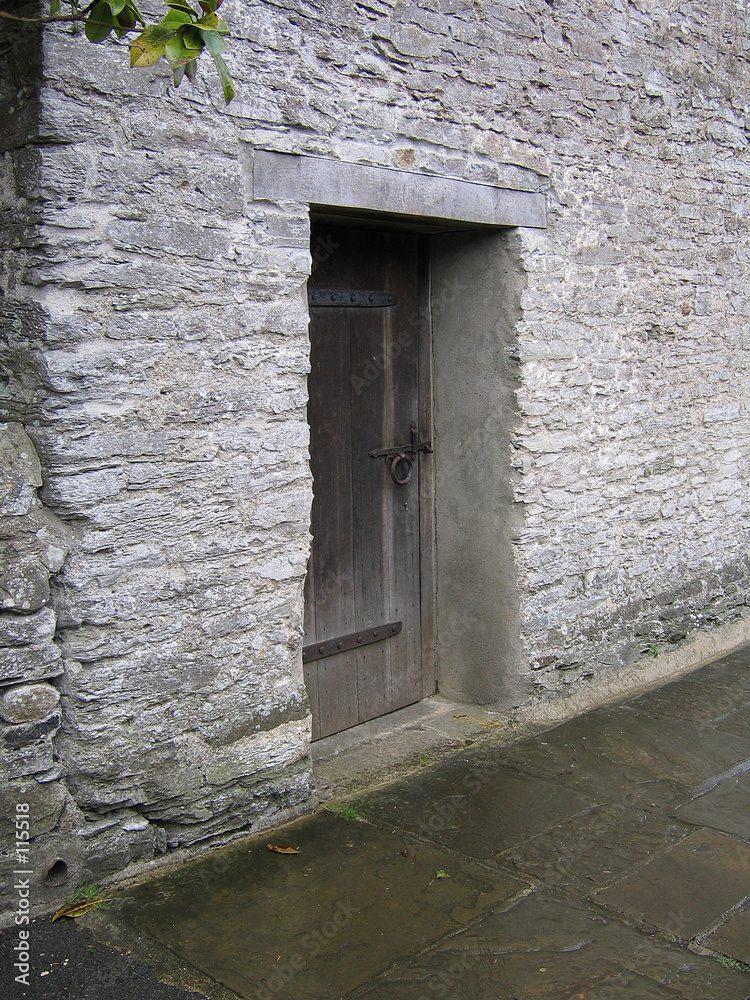 Fototapeta premium old doorway near buckfast abbey in devon