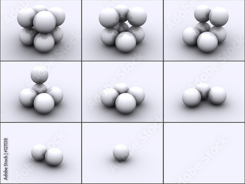 spheres in steps photo