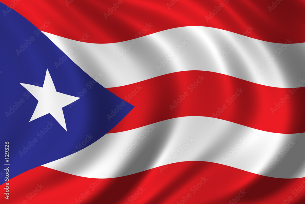 Fototapeta premium flag of puerto rico