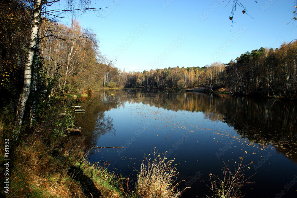 Fototapeta premium autumn on our river.