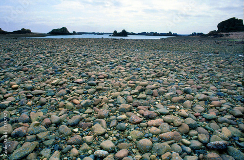 Obraz na płótnie plage de galets bretagne
