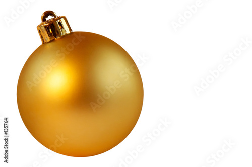 gold christmas ball