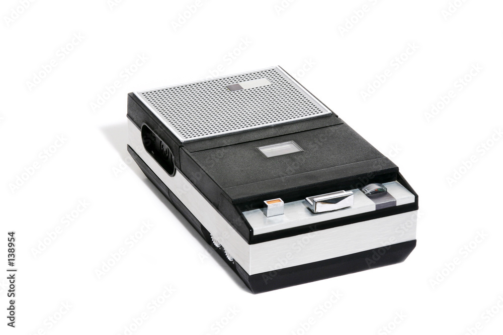 retro cassette tape recorder
